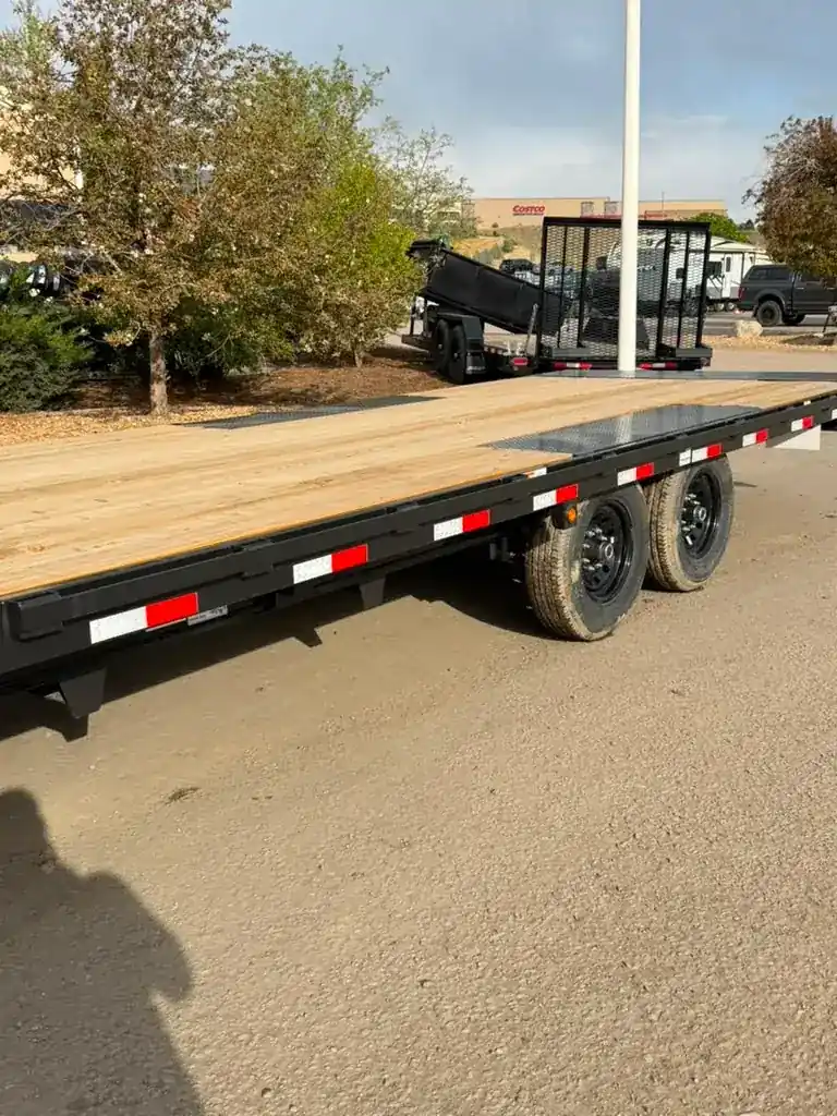 Flatbed trailer ready for rental